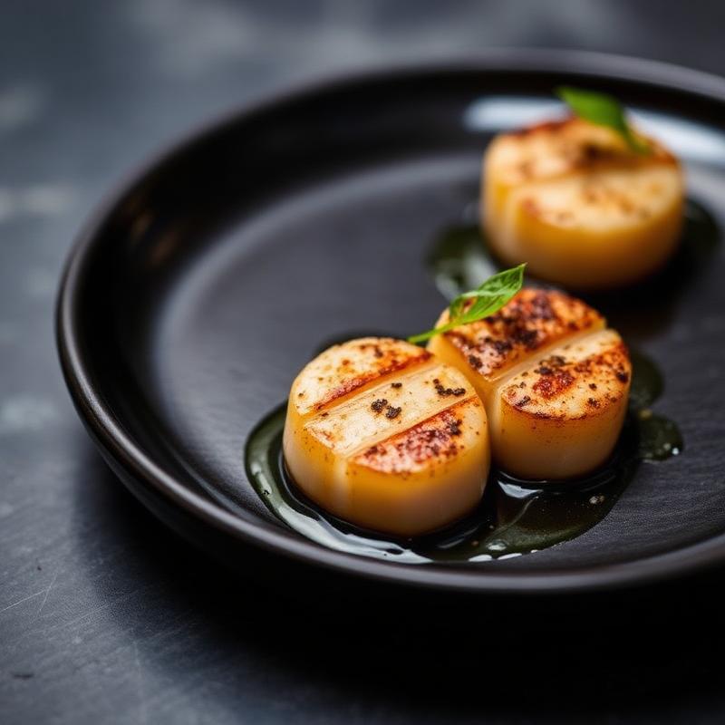 Coal-Roasted Scallops